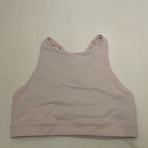 Lululemon Light Pink High Neck Sports Bra